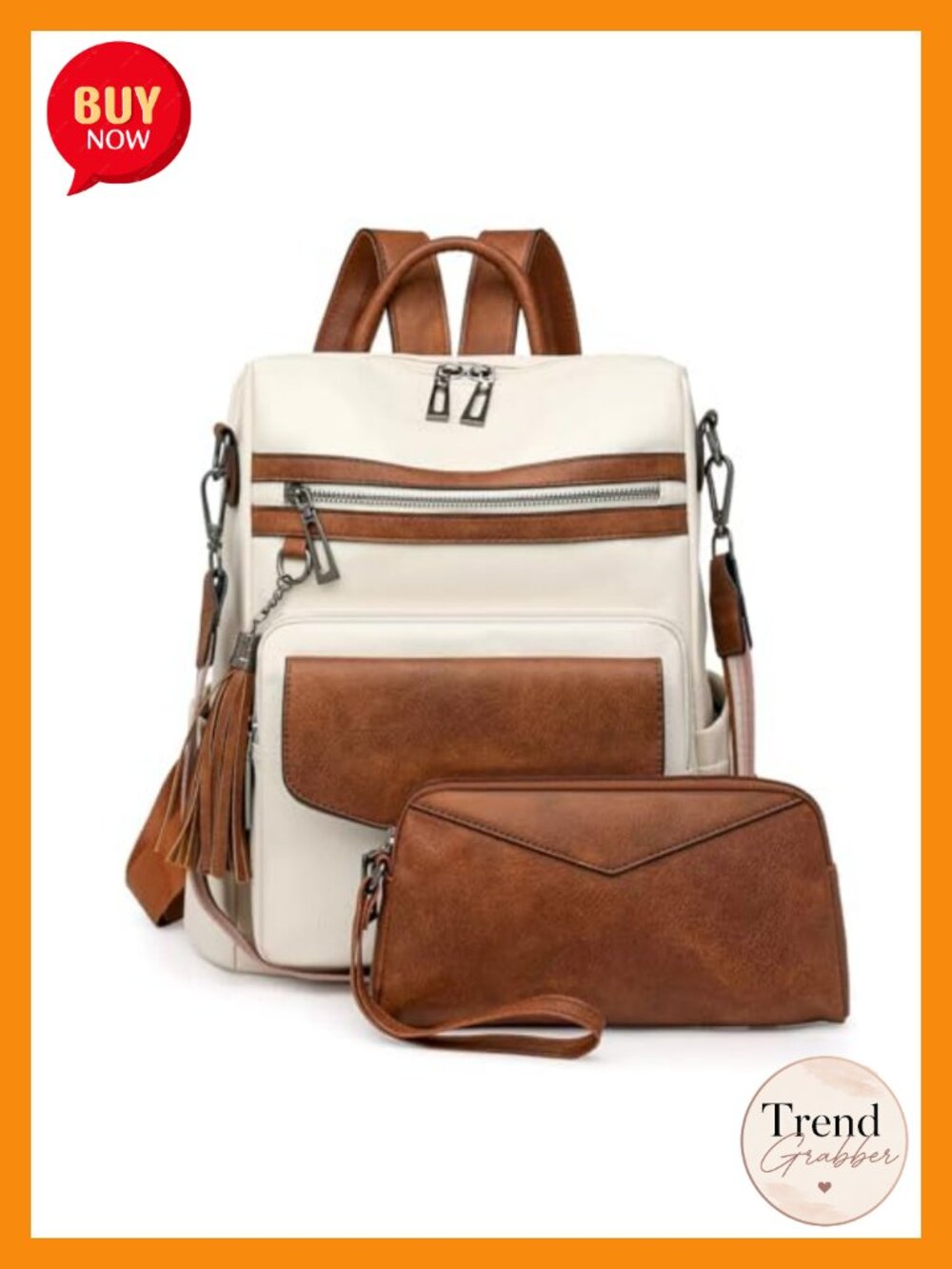 PU Leather Fashion Backpack Purse for Women Multipurpose Lightweight Travel